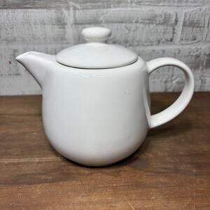 IKEA White Ceramic Teapot
